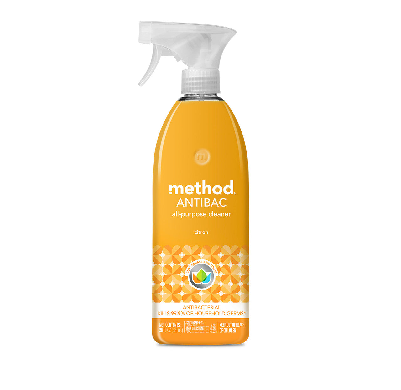 ANTIBAC Cleaner - Citral by method - Non-toxic, STOP rated product free from harmful chemicals