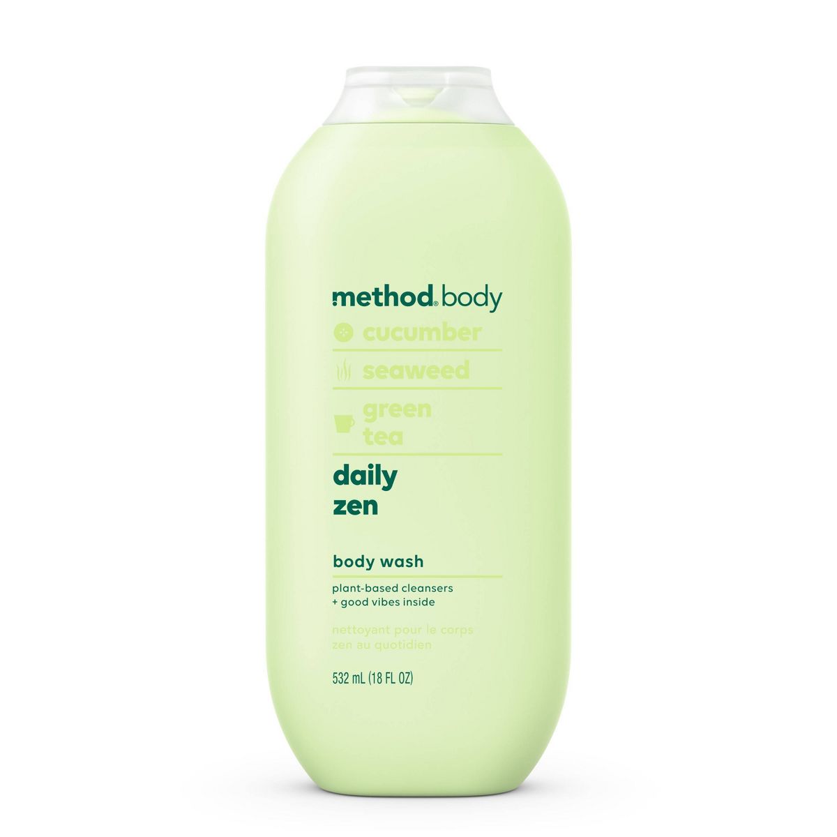 Body Wash - Daily Zen by method - Non-toxic Soaps + Body Washes product rated STOP by Million Marker, free from BPA, phthalates, and parabens