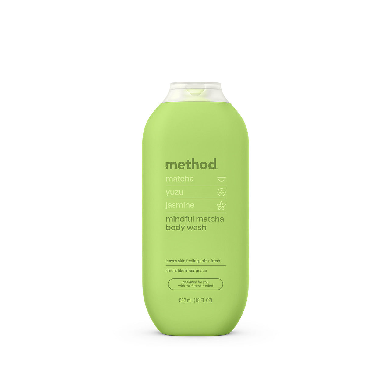 Body Wash - Mindful Matcha by method - Non-toxic Soaps + Body Washes product rated STOP by Million Marker, free from BPA, phthalates, and parabens