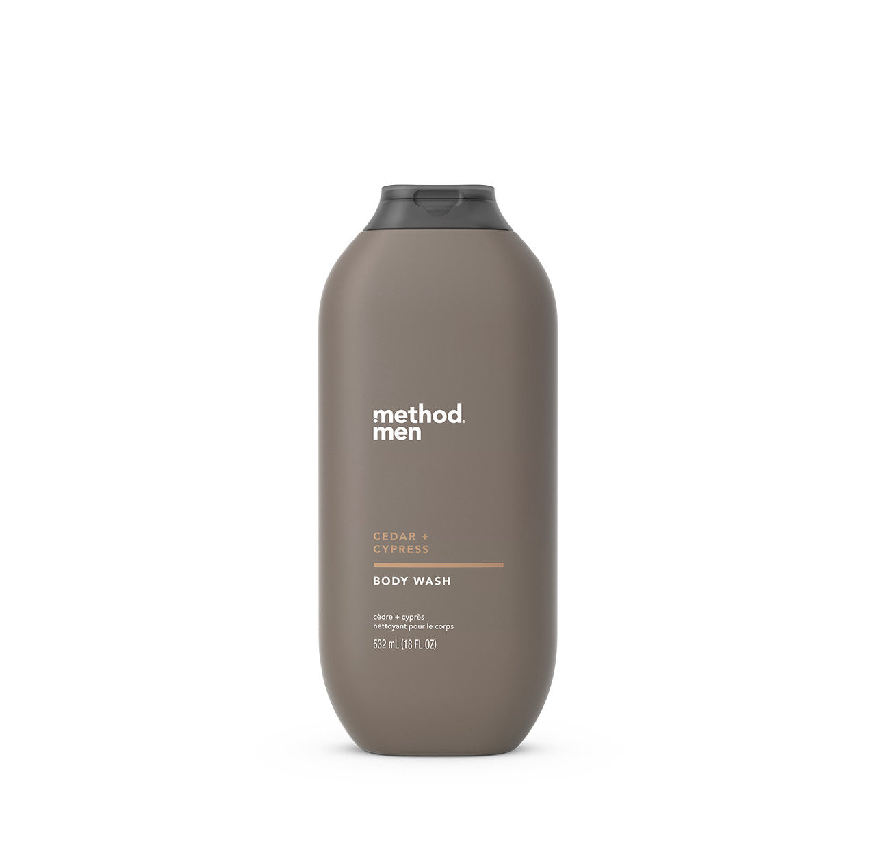 Men's Body Wash - Cedar + Cypress by method - Non-toxic Soaps + Body Washes product rated STOP by Million Marker, free from BPA, phthalates, and parabens