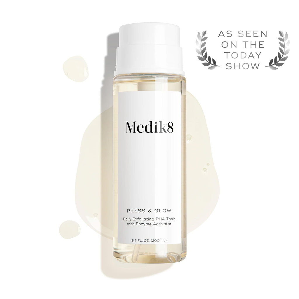 Press & Glow Daily Exfoliating PHA Tonic With Enzyme Activator by Midik8 - Non-toxic Facial Care product rated SLOW by Million Marker, free from BPA, phthalates, and parabens