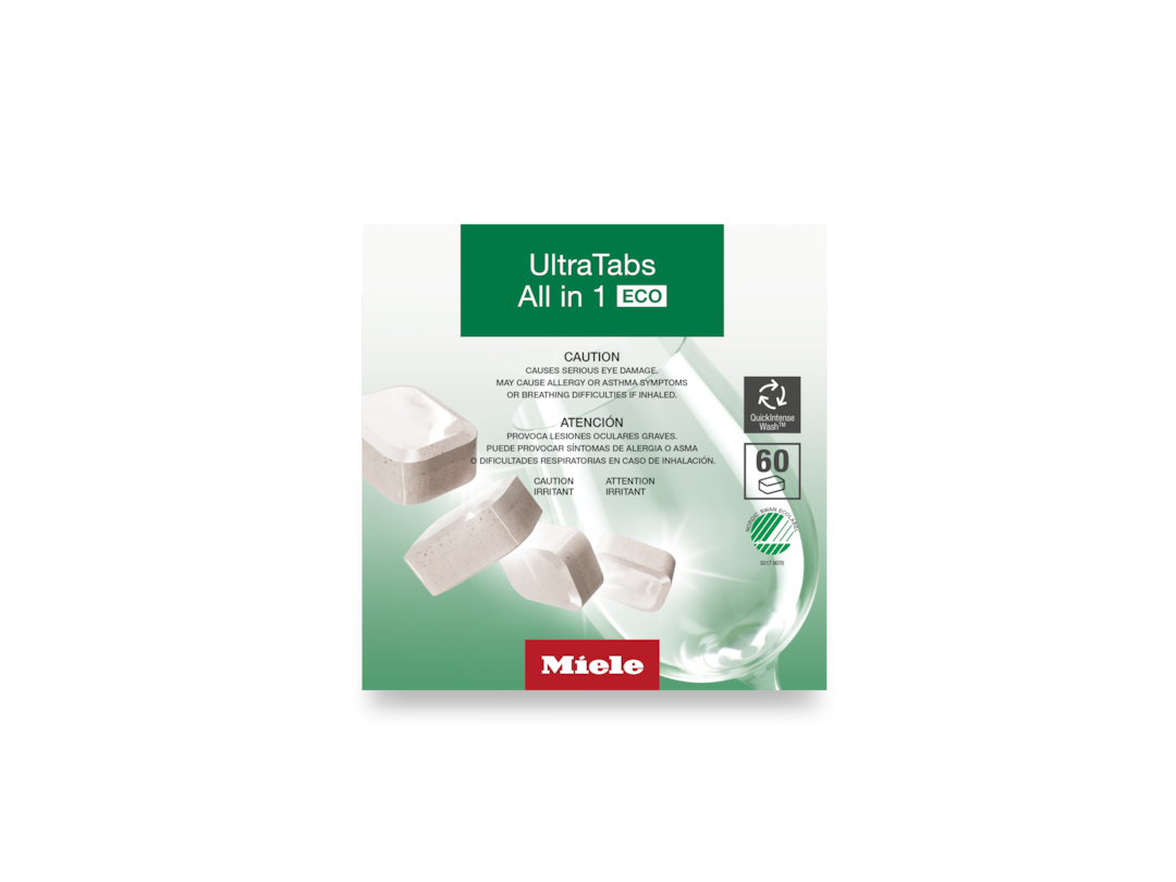 UltraTabs All in 1 ECO Dishwasher Detergent by Miele - Non-toxic, SLOW rated product free from harmful chemicals