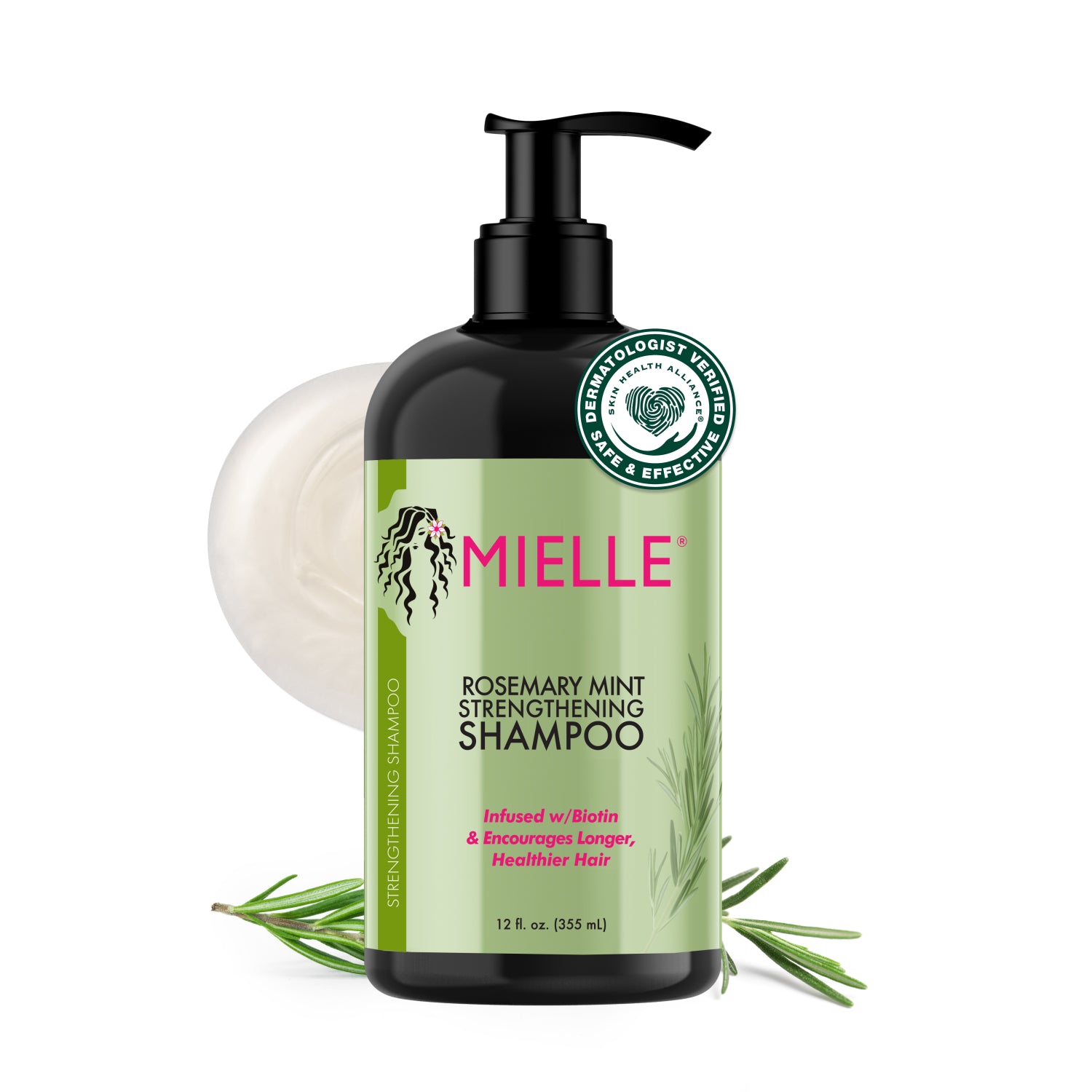 Rosemary Mint Strengthening Shampoo by MIELLE - Non-toxic, STOP rated product free from harmful chemicals
