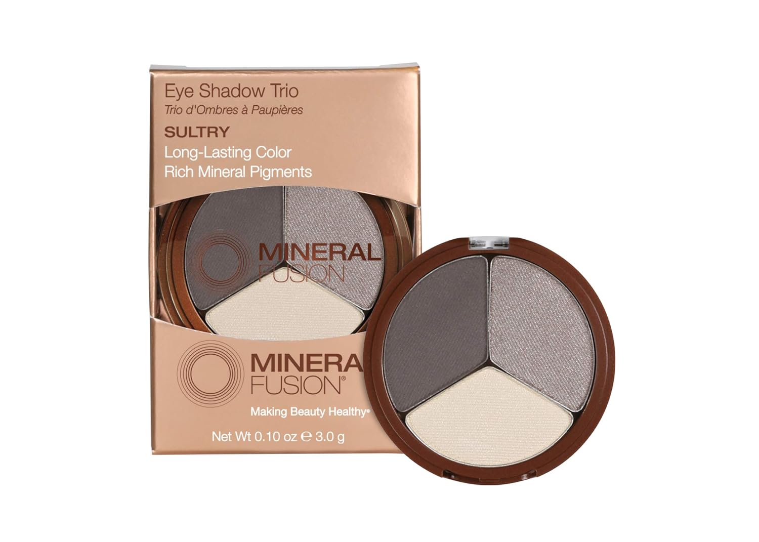Eye Shadow Trio – Sultry by MINERAL FUSION - Non-toxic, SLOW rated product free from harmful chemicals
