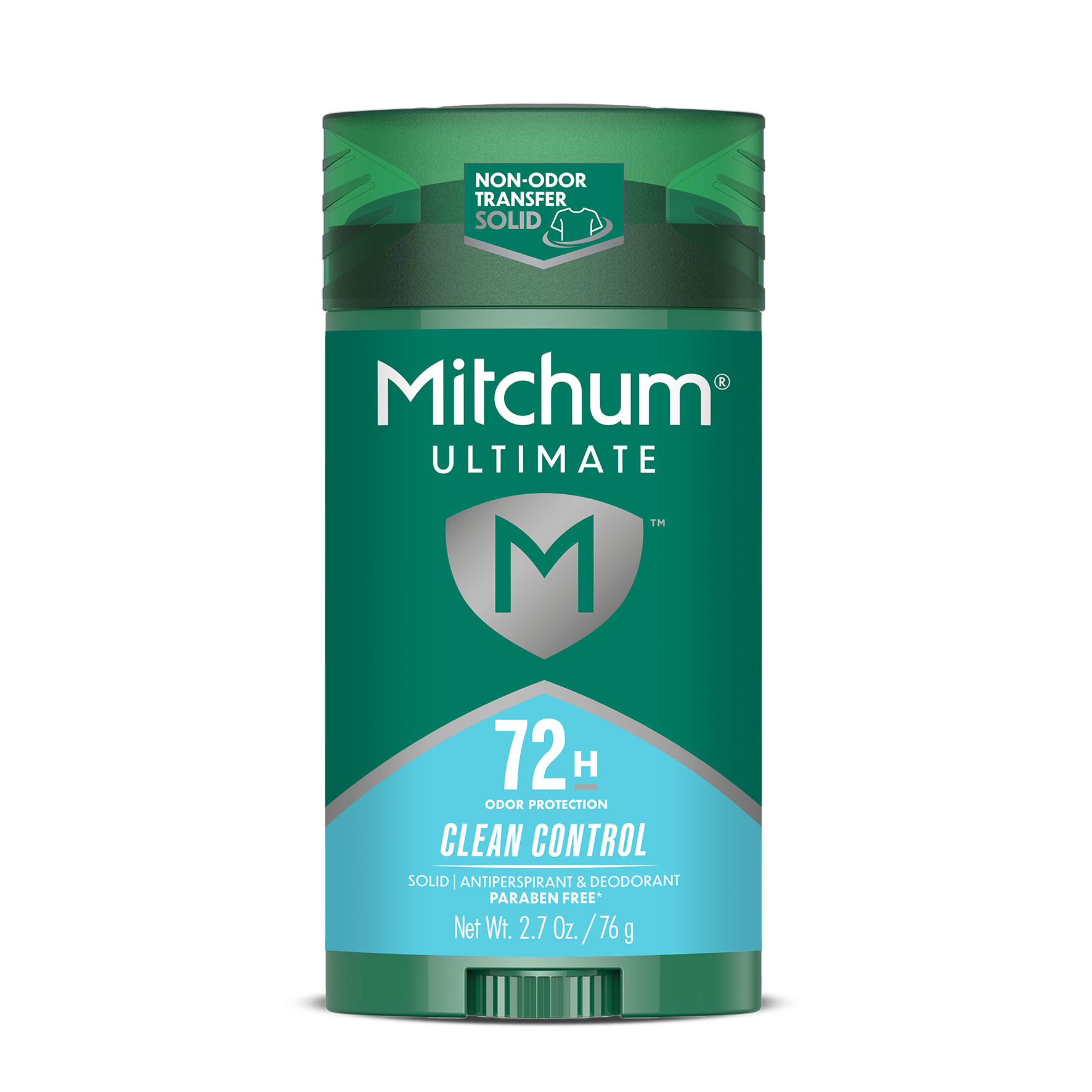 Antiperspirant Stick Deodorant - Clean Control by Mitchum - Non-toxic, STOP rated product free from harmful chemicals