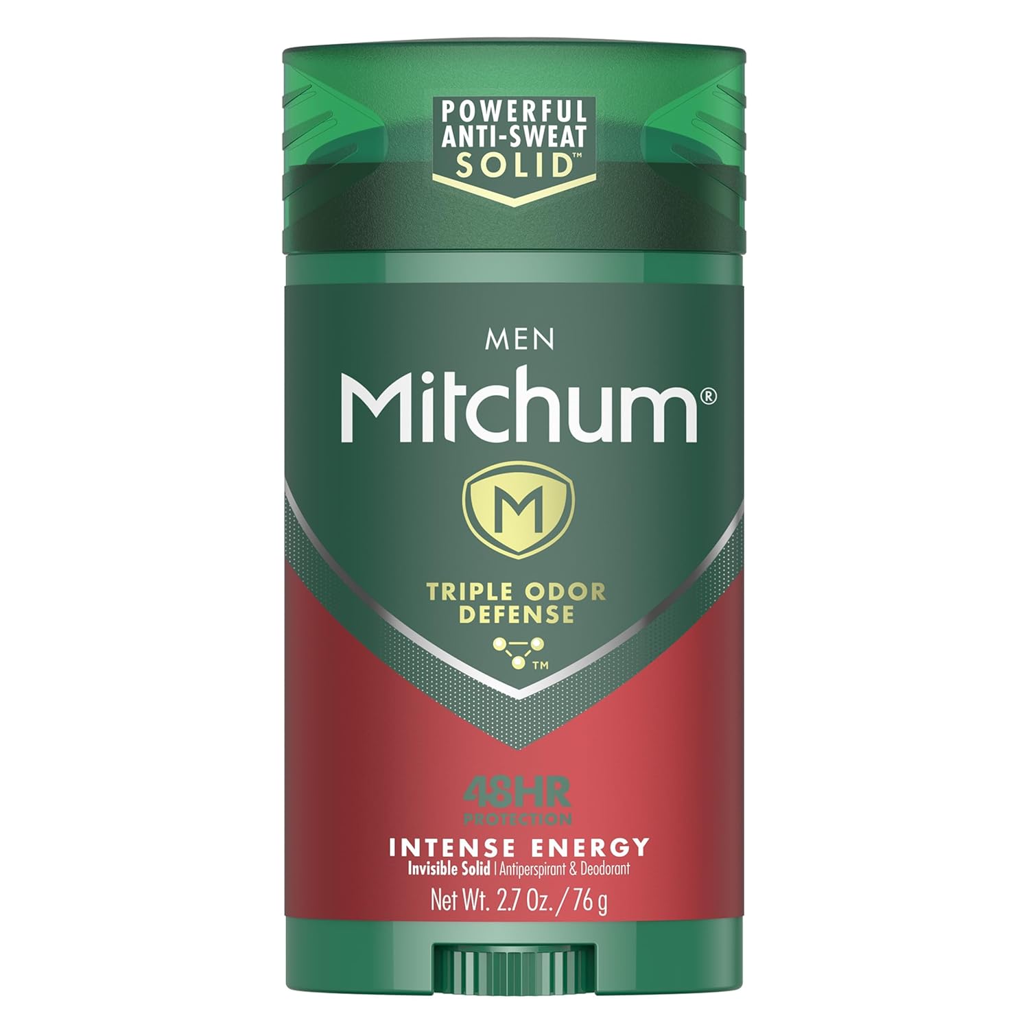 Triple Odor Defense Deodorant - Intense Energy by Mitchum - Non-toxic, STOP rated product free from harmful chemicals