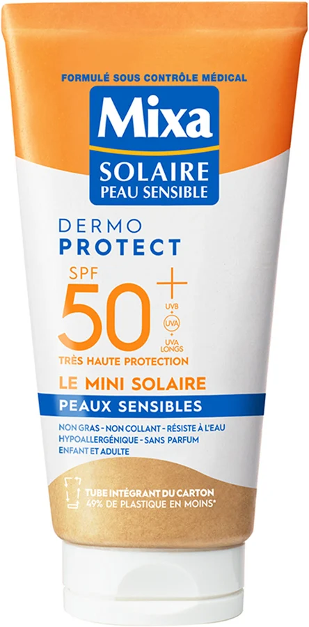 Dermo Protect SPF 50+ Sunscreen by Mixa - Non-toxic Sunscreens product rated SLOW by Million Marker, free from BPA, phthalates, and parabens
