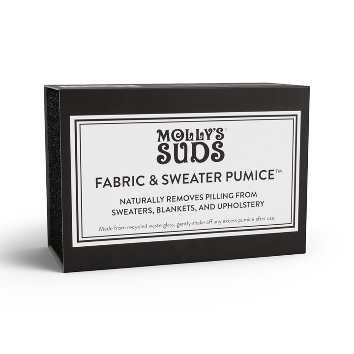Fabric & Sweater Pumice by MOLLY'S SUDS - Non-toxic Laundry product rated GO by Million Marker, free from BPA, phthalates, and parabens