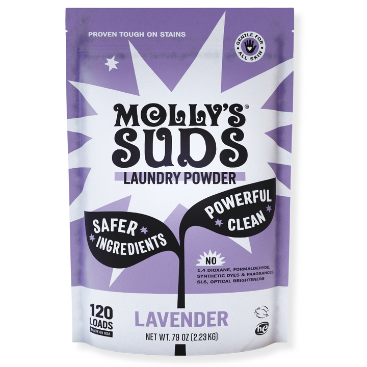 Original Laundry Detergent Powder- Lavender by MOLLY'S SUDS - Non-toxic, SLOW rated product free from harmful chemicals