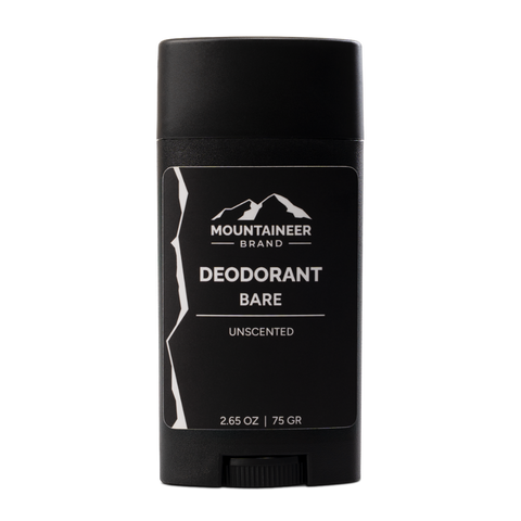 Natural Deodorant - Bare Unscented by MOUNTAINEER BRAND - Non-toxic Deodorants product rated GO by Million Marker, free from BPA, phthalates, and parabens