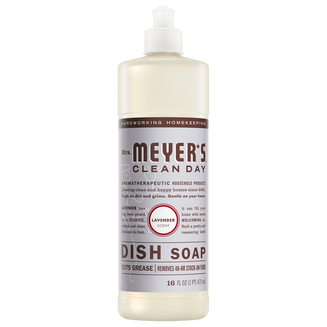 Dish Soap – Lavender by Mrs. MEYER'S CLEAN DAY - Non-toxic Dish Soap + Detergent product rated STOP by Million Marker, free from BPA, phthalates, and parabens