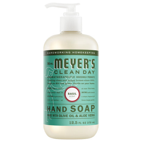 Hand Soap – Basil by Mrs. MEYER'S CLEAN DAY - Non-toxic Soaps + Body Washes product rated STOP by Million Marker, free from BPA, phthalates, and parabens