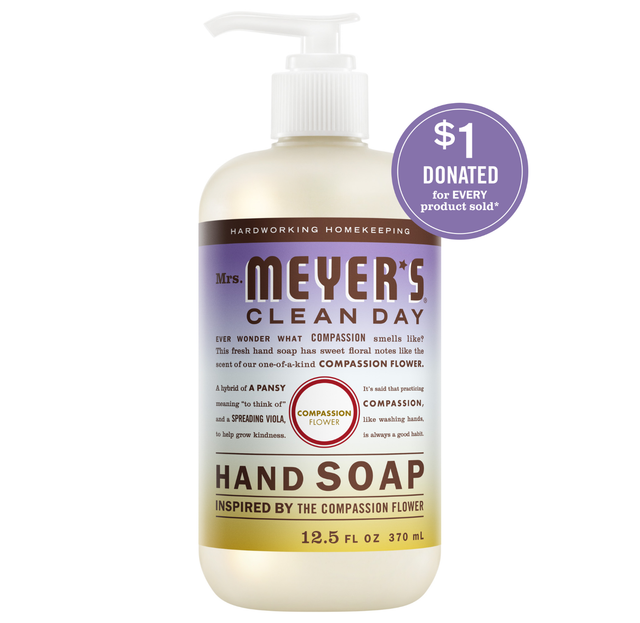 Hand Soap – Compassion Flower by Mrs. MEYER'S CLEAN DAY - Non-toxic Soaps + Body Washes product rated STOP by Million Marker, free from BPA, phthalates, and parabens
