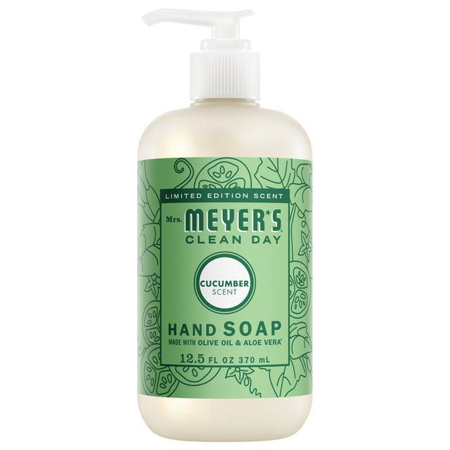 Hand Soap – Cucumber by Mrs. MEYER'S CLEAN DAY - Non-toxic Soaps + Body Washes product rated STOP by Million Marker, free from BPA, phthalates, and parabens