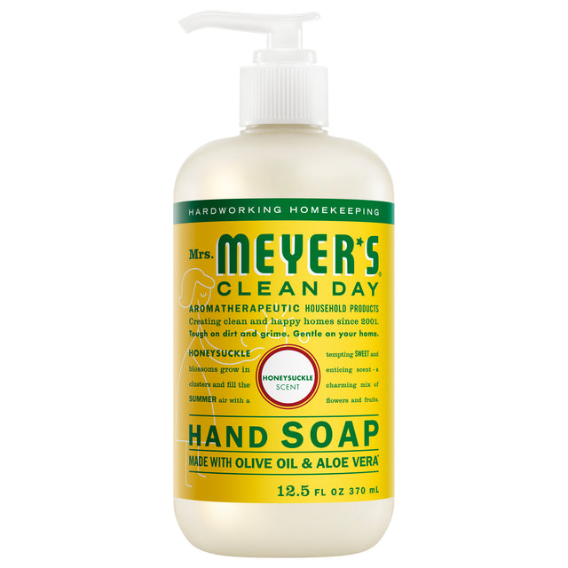 Hand Soap – Honeysuckle by Mrs. MEYER'S CLEAN DAY - Non-toxic Soaps + Body Washes product rated STOP by Million Marker, free from BPA, phthalates, and parabens