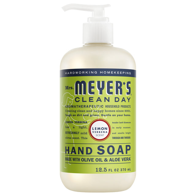 Hand Soap – Lemon Verbena by Mrs. MEYER'S CLEAN DAY - Non-toxic Soaps + Body Washes product rated STOP by Million Marker, free from BPA, phthalates, and parabens