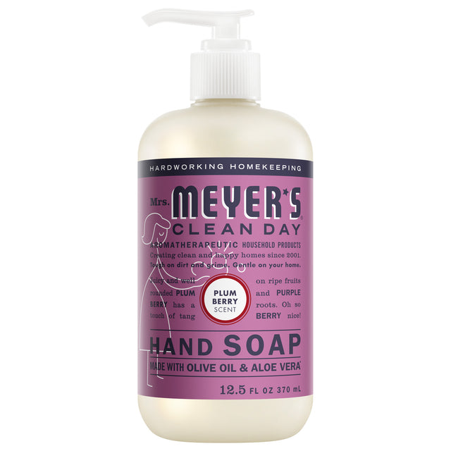 Hand Soap – Plum Berry by Mrs. MEYER'S CLEAN DAY - Non-toxic Soaps + Body Washes product rated STOP by Million Marker, free from BPA, phthalates, and parabens