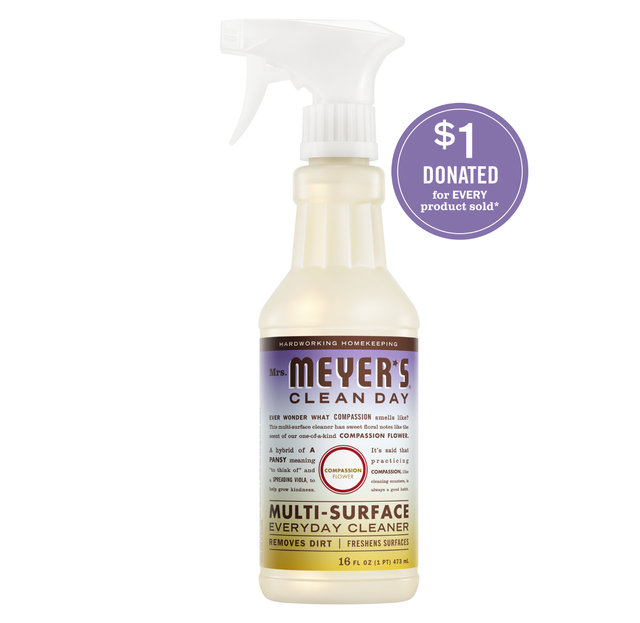 Multi-Surface Everyday Cleaner – Compassion Flower by Mrs. MEYER'S CLEAN DAY - Non-toxic Household Cleaning Products product rated STOP by Million Marker, free from BPA, phthalates, and parabens