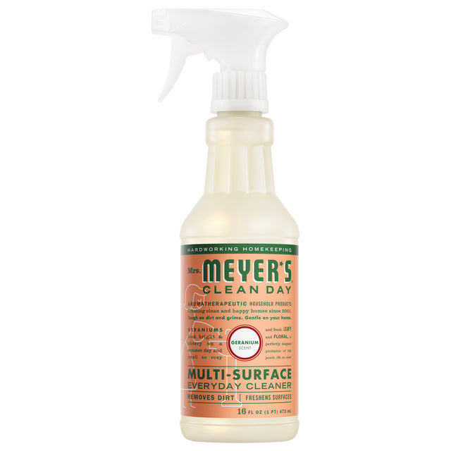 Multi-Surface Everyday Cleaner – Geranium by Mrs. MEYER'S CLEAN DAY - Non-toxic Household Cleaning Products product rated STOP by Million Marker, free from BPA, phthalates, and parabens
