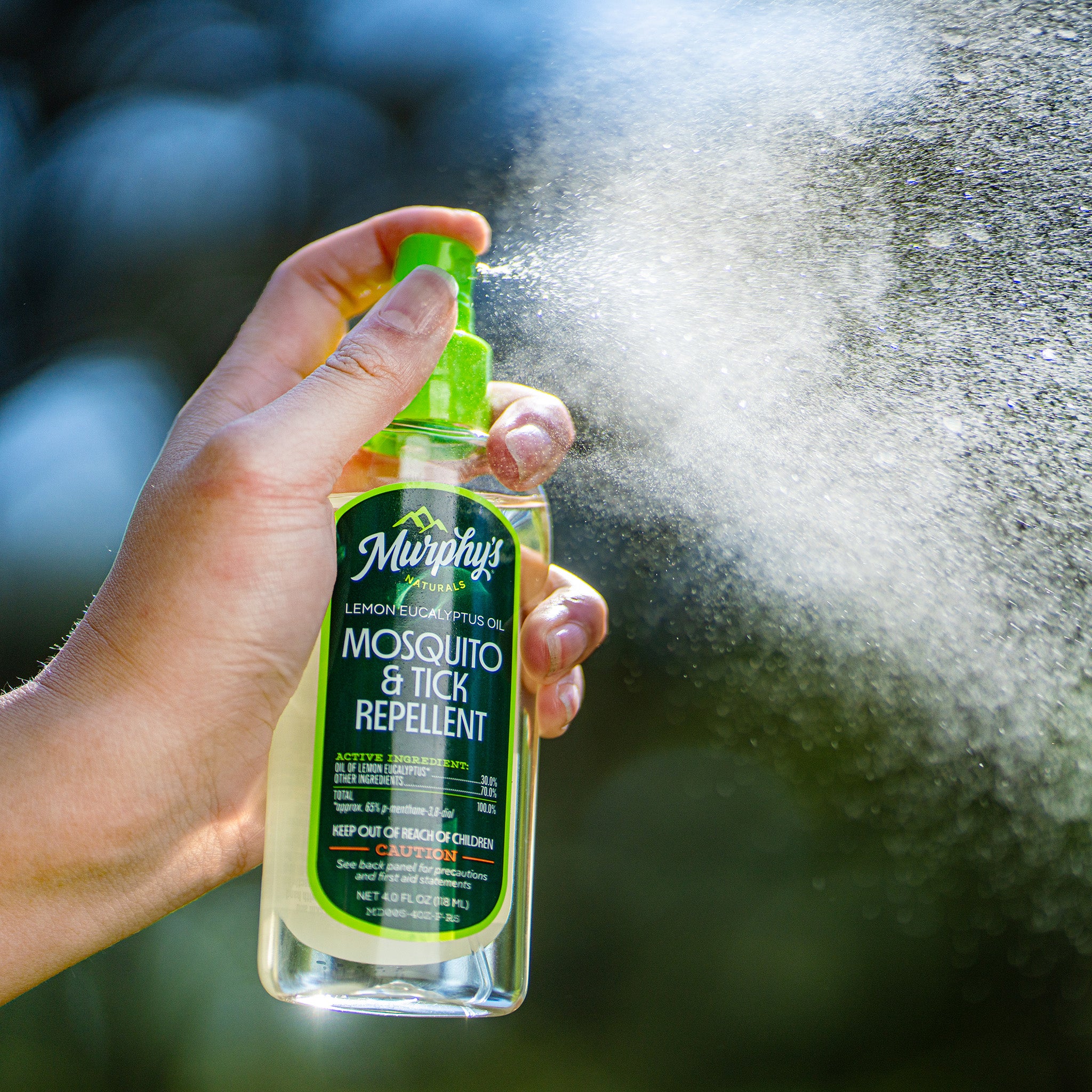 Lemon Eucalyptus Oil Mosquito & Tick Repellent Spray by Murphys NATURALS - Non-toxic, SLOW rated product free from harmful chemicals