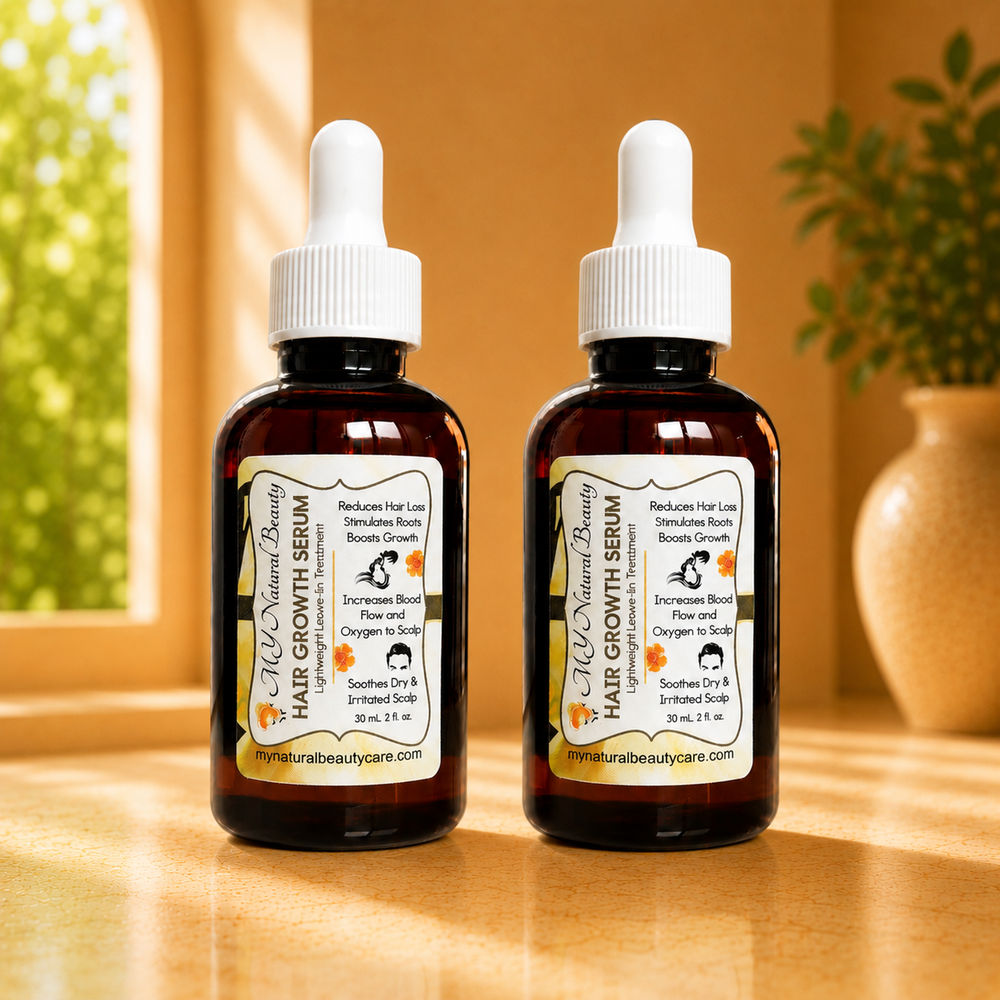 Hair Growth Serum by MY Natural Beauty - Non-toxic Hair Styling + Treatment product rated SLOW by Million Marker, free from BPA, phthalates, and parabens