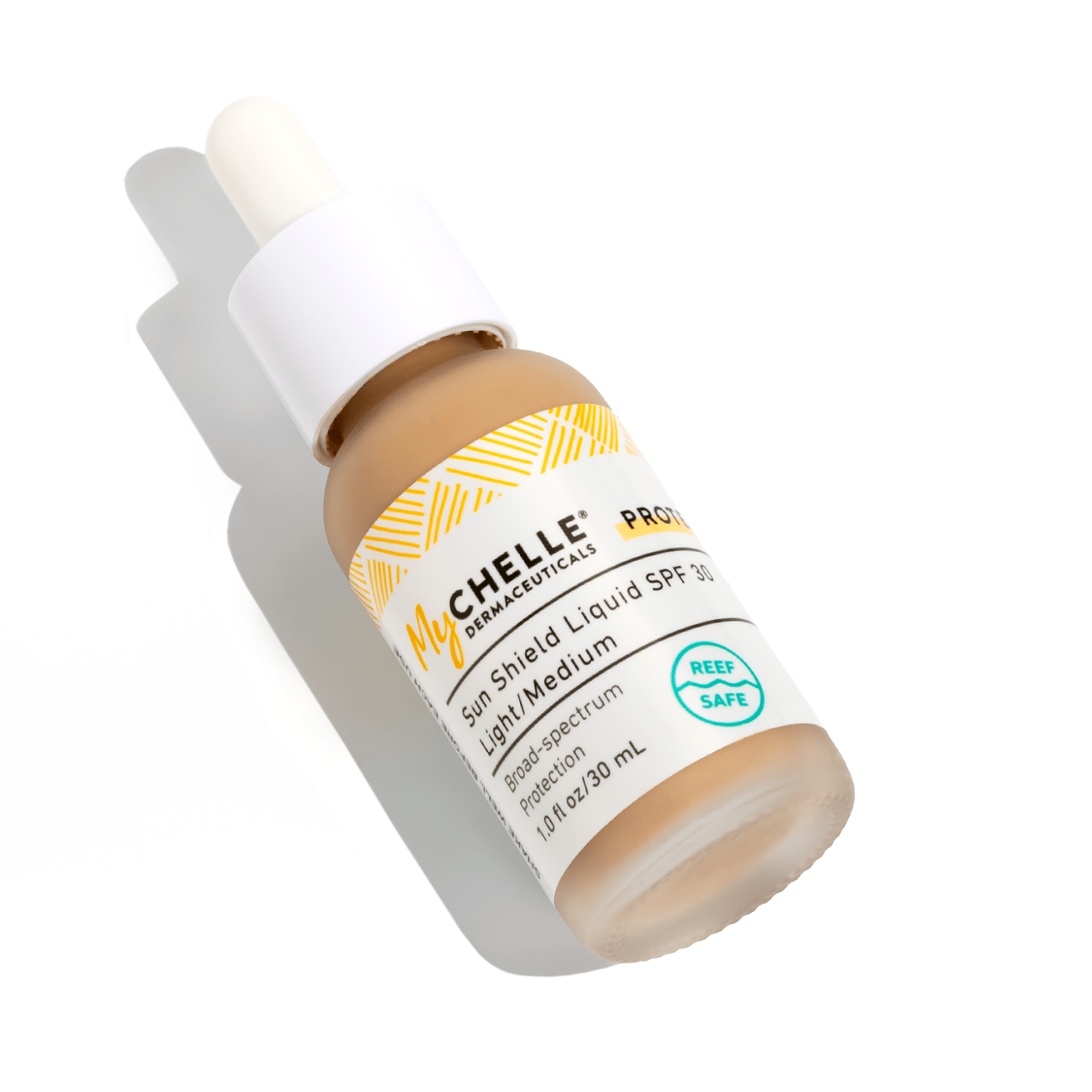 Dermaceuticals Sun Shield Liquid SPF 30 – Light/Medium by MyCHELLE - Non-toxic Facial Care product rated SLOW by Million Marker, free from BPA, phthalates, and parabens