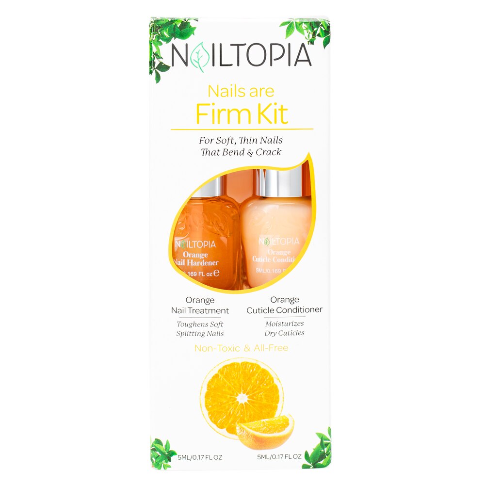 Orange Nail Treatment and Cuticle Conditioner by NAILTOPIA - Non-toxic, STOP rated product free from harmful chemicals