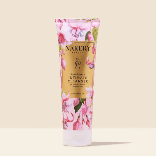 Pure Refresh Intimate Cleanser - Fragrance Free by NAKERY BEAUTY - Non-toxic Intimate Care product rated STOP by Million Marker, free from BPA, phthalates, and parabens