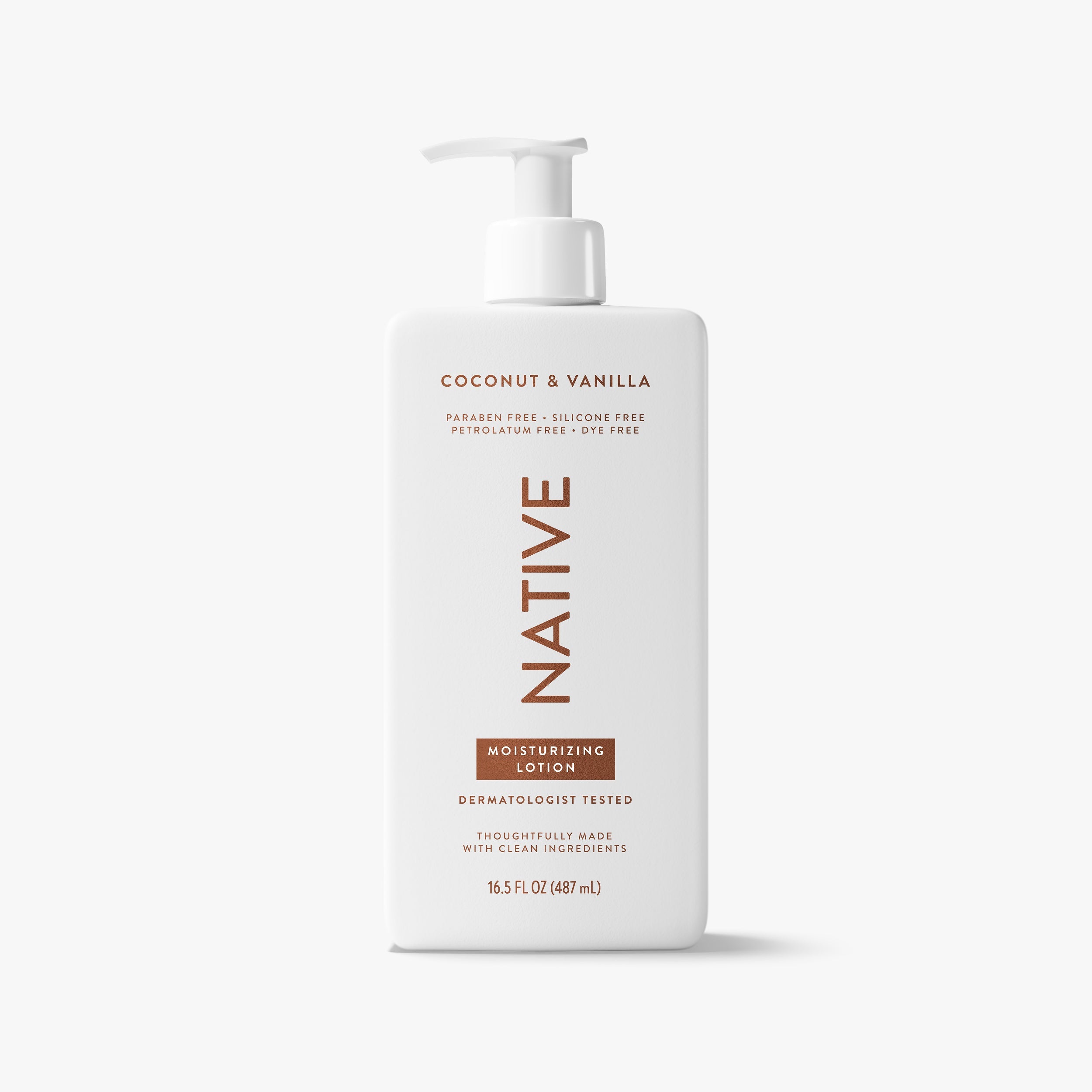 Body Lotion - Coconut & Vanilla by NATIVE - Non-toxic Body Oils, Butters + Lotions product rated STOP by Million Marker, free from BPA, phthalates, and parabens