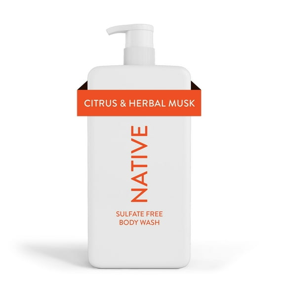 Body Wash - Citrus & Herbal Musk by NATIVE - Non-toxic Soaps + Body Washes product rated STOP by Million Marker, free from BPA, phthalates, and parabens
