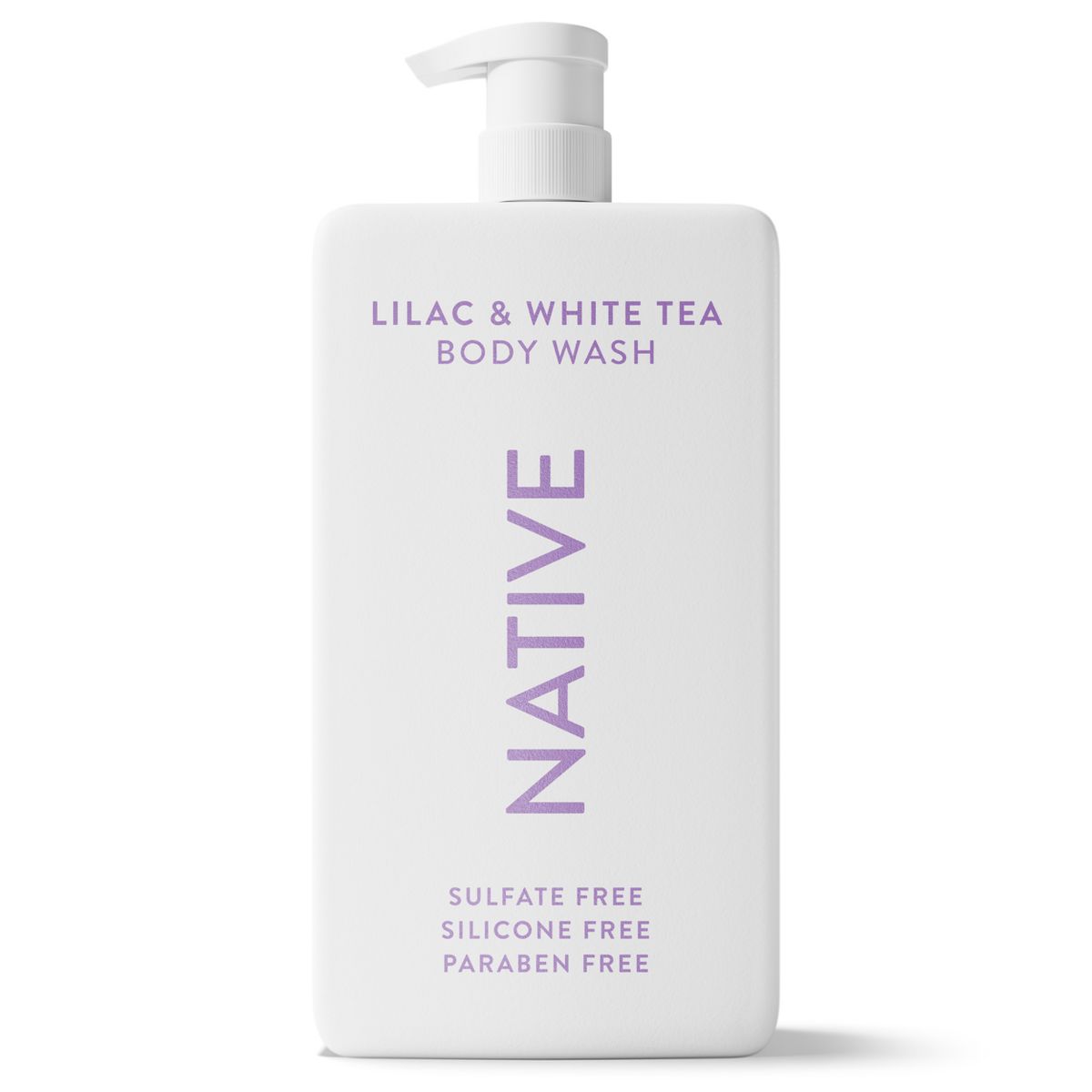 Body Wash - Lilac & White Tea by NATIVE - Non-toxic Soaps + Body Washes product rated STOP by Million Marker, free from BPA, phthalates, and parabens