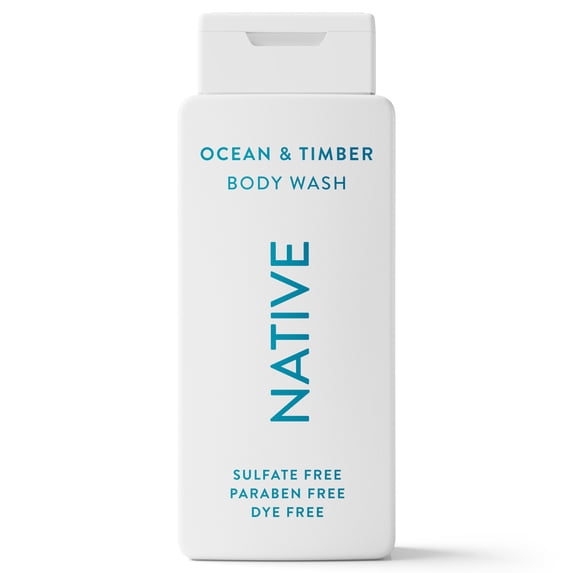 Body Wash - Ocean & Timber by NATIVE - Non-toxic Soaps + Body Washes product rated STOP by Million Marker, free from BPA, phthalates, and parabens