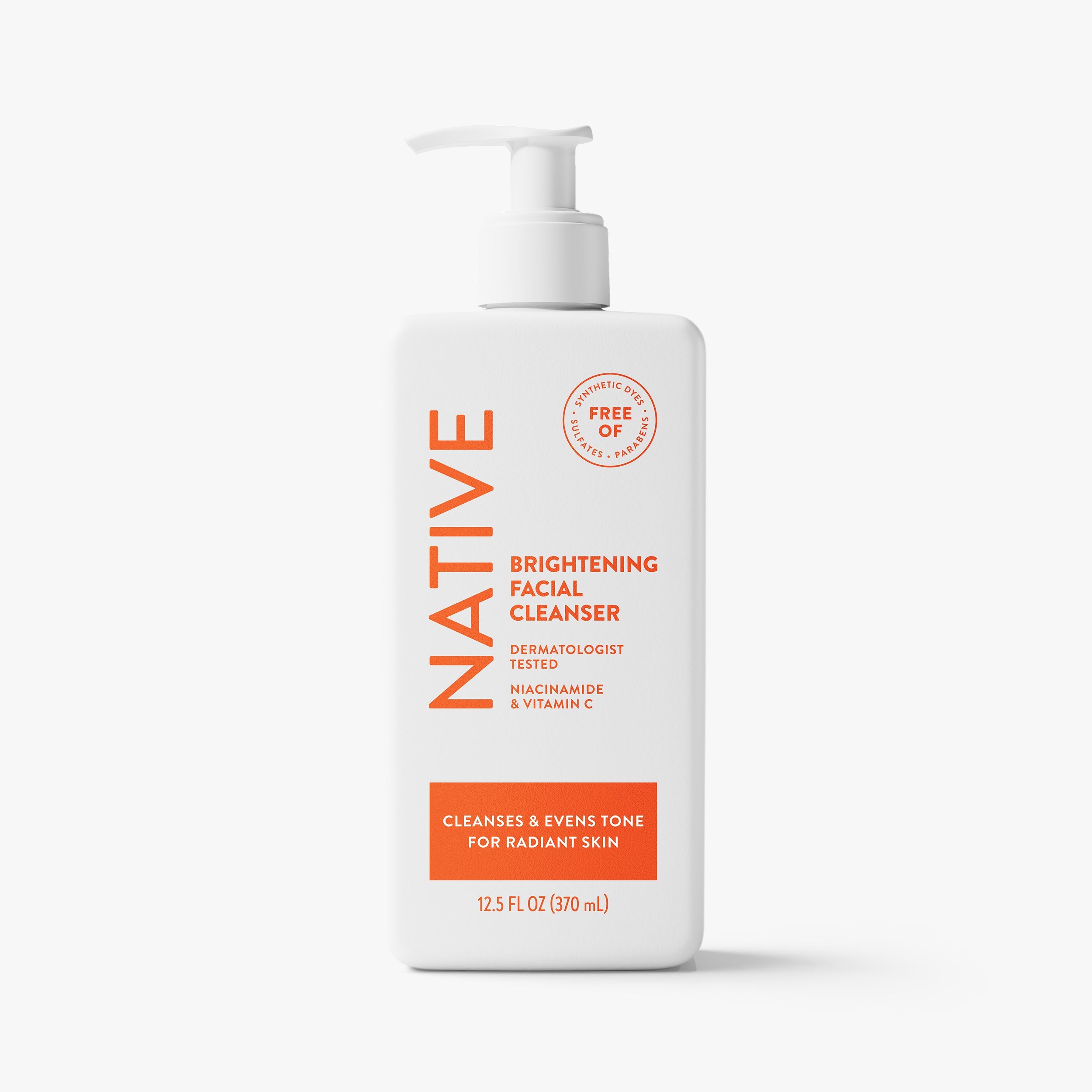 Brightening Facial Cleanser by NATIVE - Non-toxic Facial Care product rated STOP by Million Marker, free from BPA, phthalates, and parabens