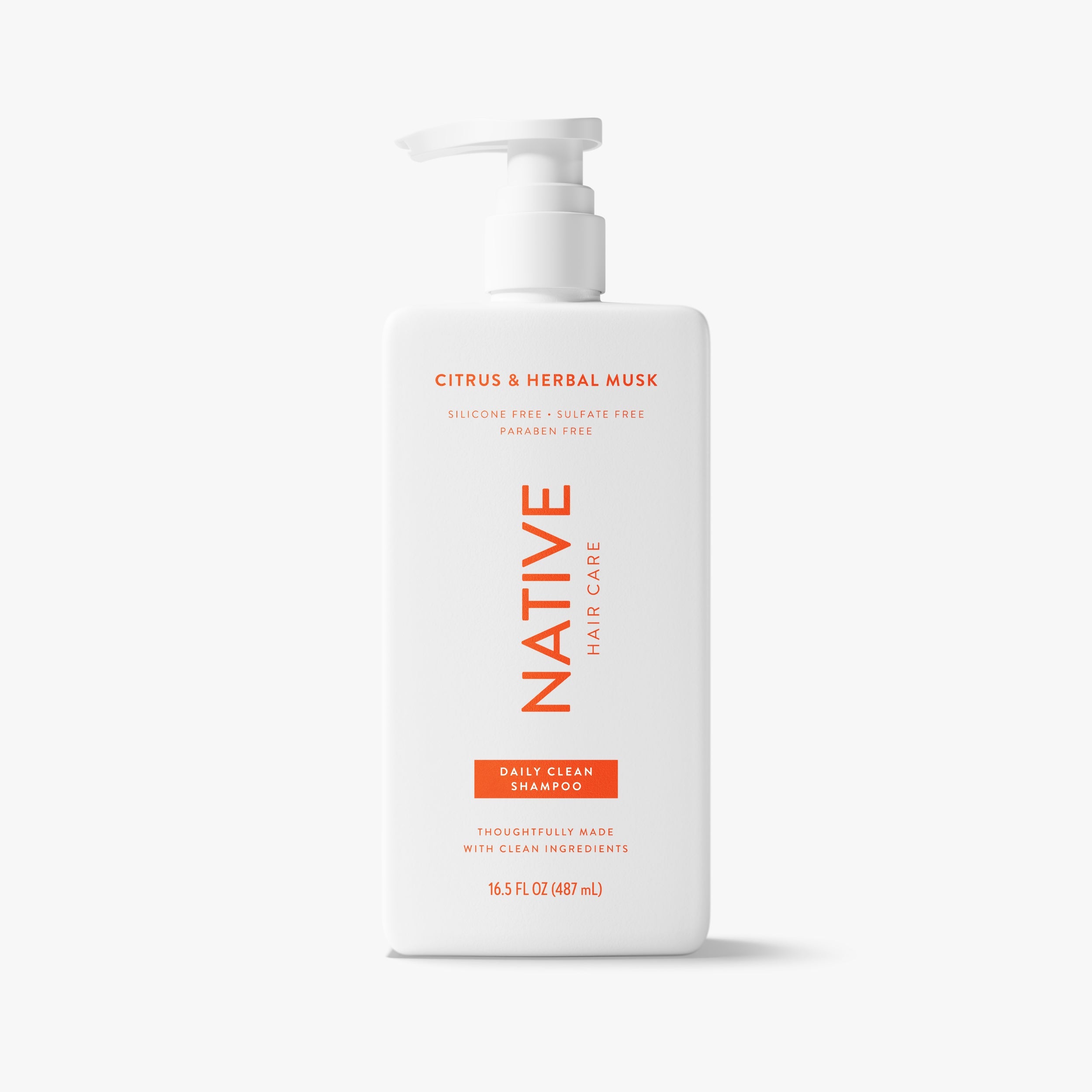 Daily Clean Shampoo - Citrus & Herbal Musk by NATIVE - Non-toxic, STOP rated product free from harmful chemicals