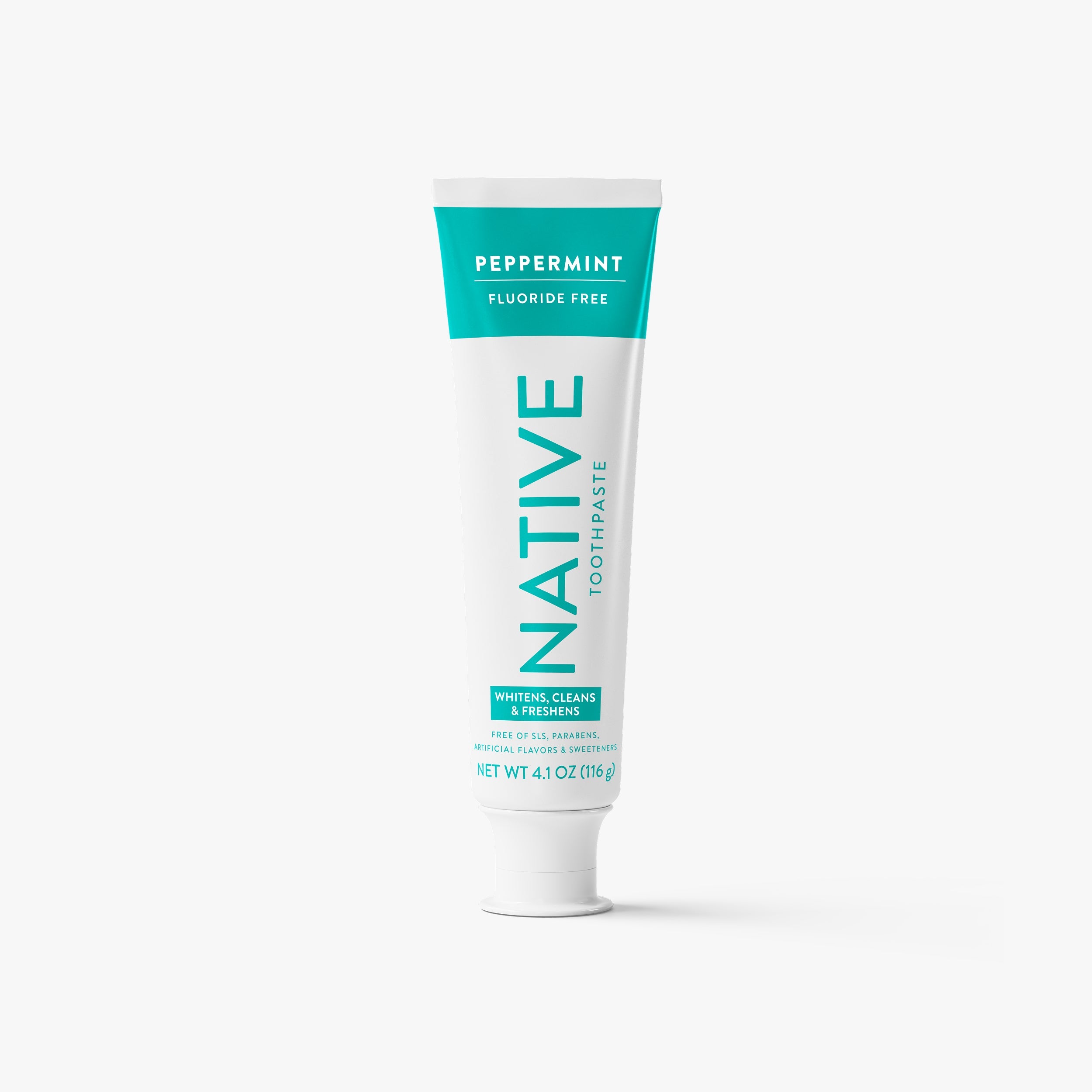 Fluoride Free Toothpaste - Peppermint by NATIVE - Non-toxic Oral Care product rated SLOW by Million Marker, free from BPA, phthalates, and parabens