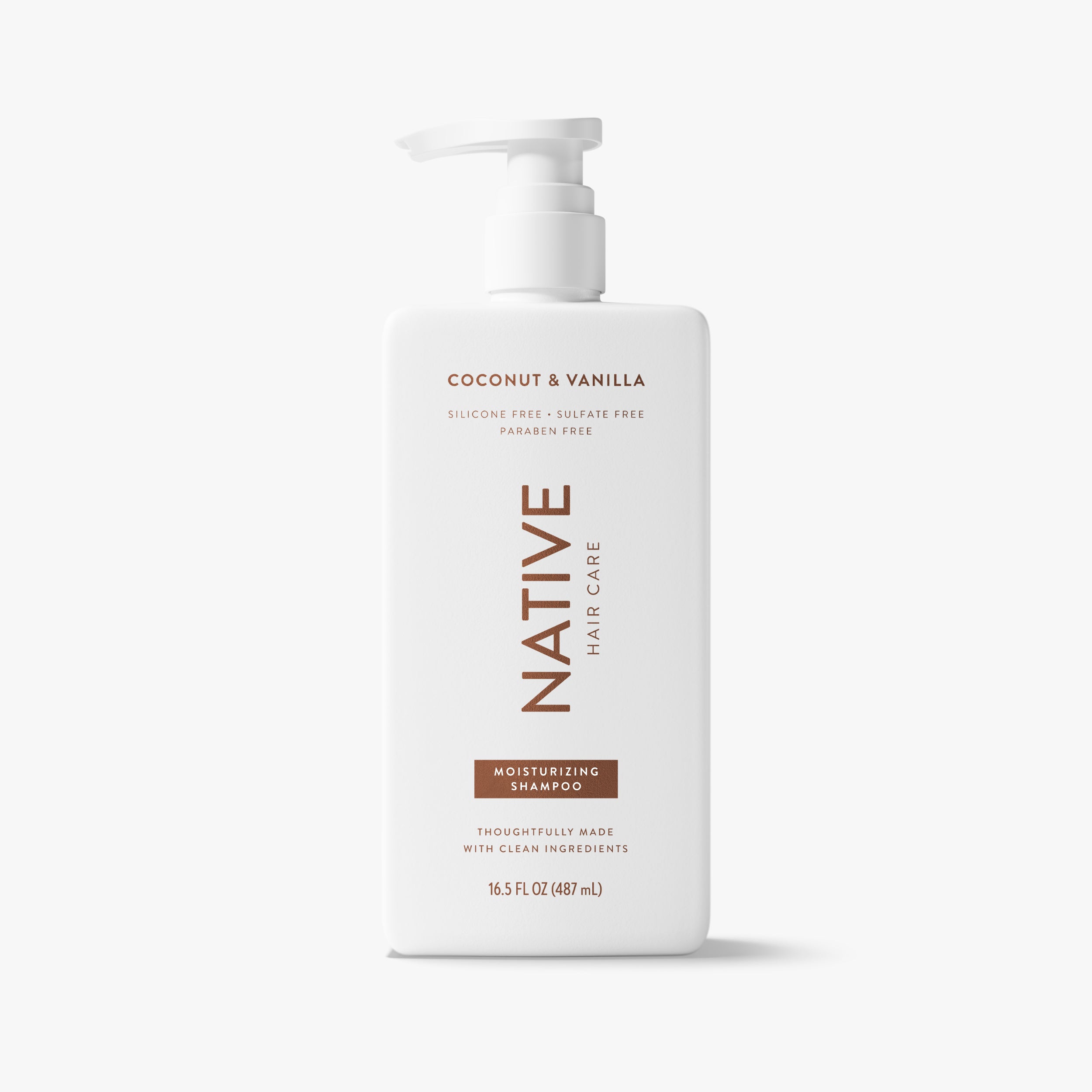Moisturizing Shampoo - Coconut & Vanilla by NATIVE - Non-toxic Shampoos + Conditioners product rated STOP by Million Marker, free from BPA, phthalates, and parabens