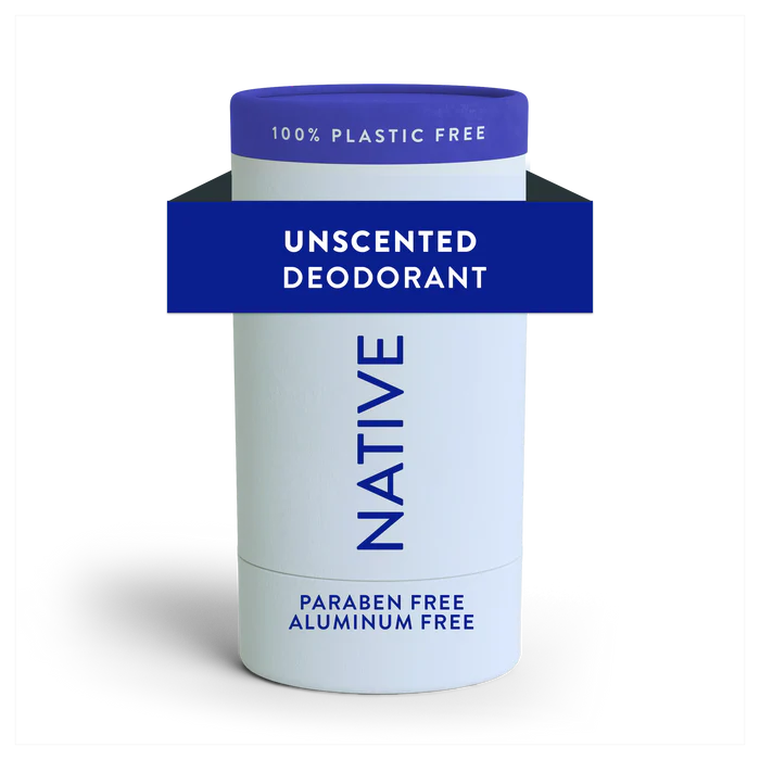 Plastic-Free Deodorant - Unscented by Native - Non-toxic Deodorants product rated GO by Million Marker, free from BPA, phthalates, and parabens