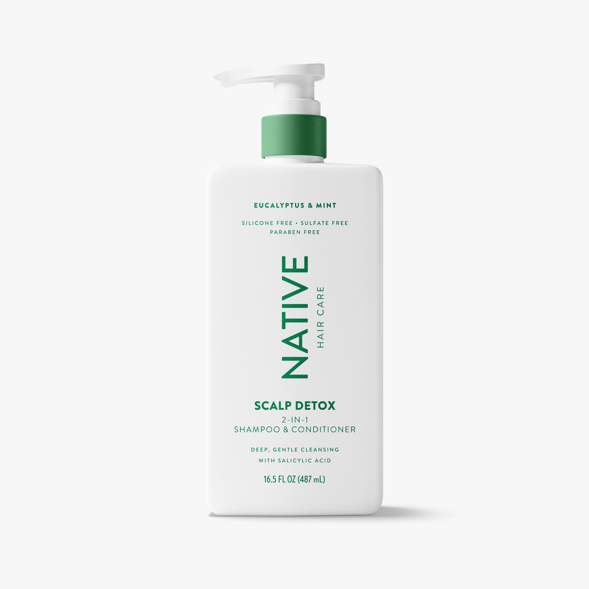 Scalp Detox 2-in-1 Shampoo & Conditioner - Eucalyptus & Mint by NATIVE - Non-toxic, STOP rated product free from harmful chemicals