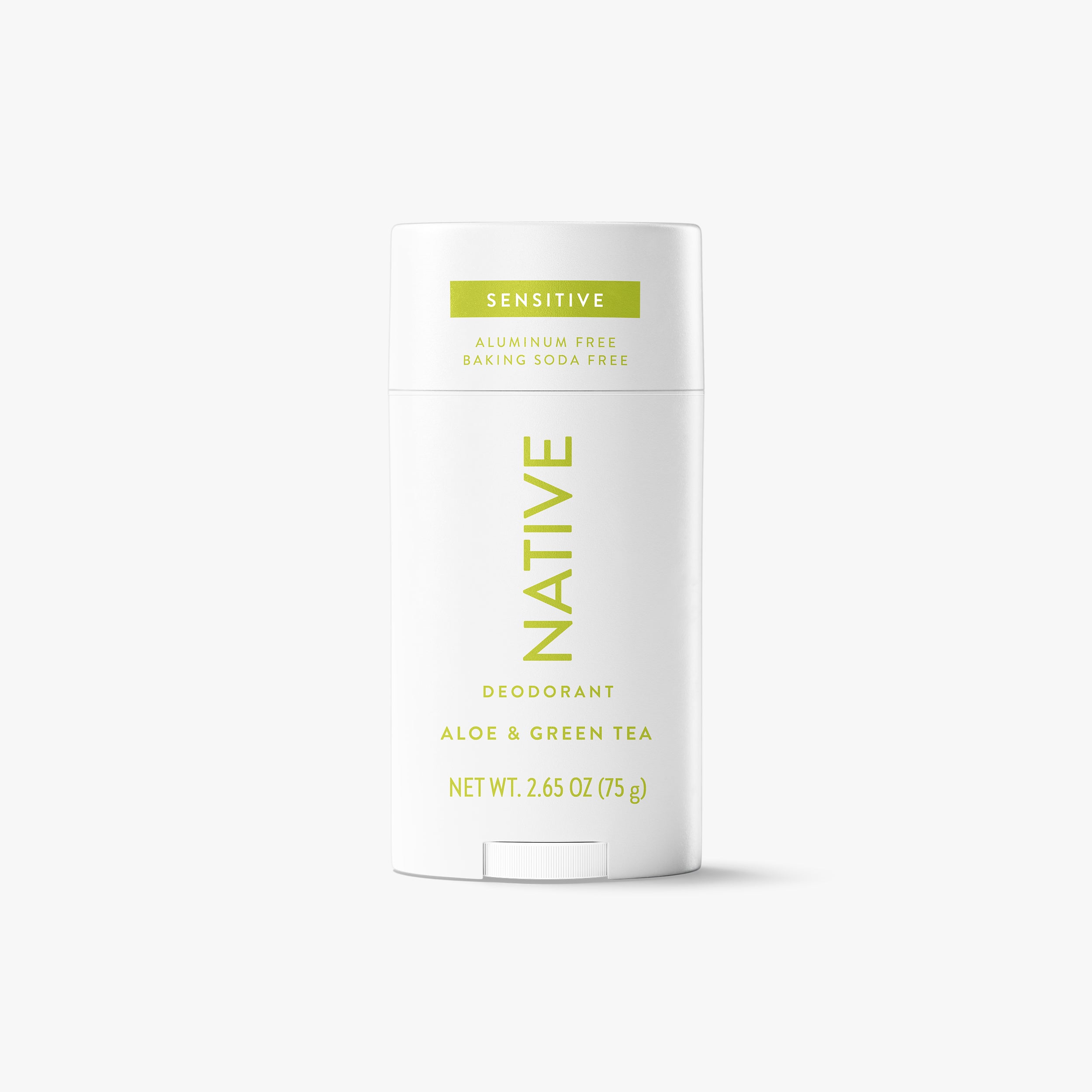Sensitive Deodorant - Aloe & Green Tea by NATIVE - Non-toxic Deodorants product rated STOP by Million Marker, free from BPA, phthalates, and parabens