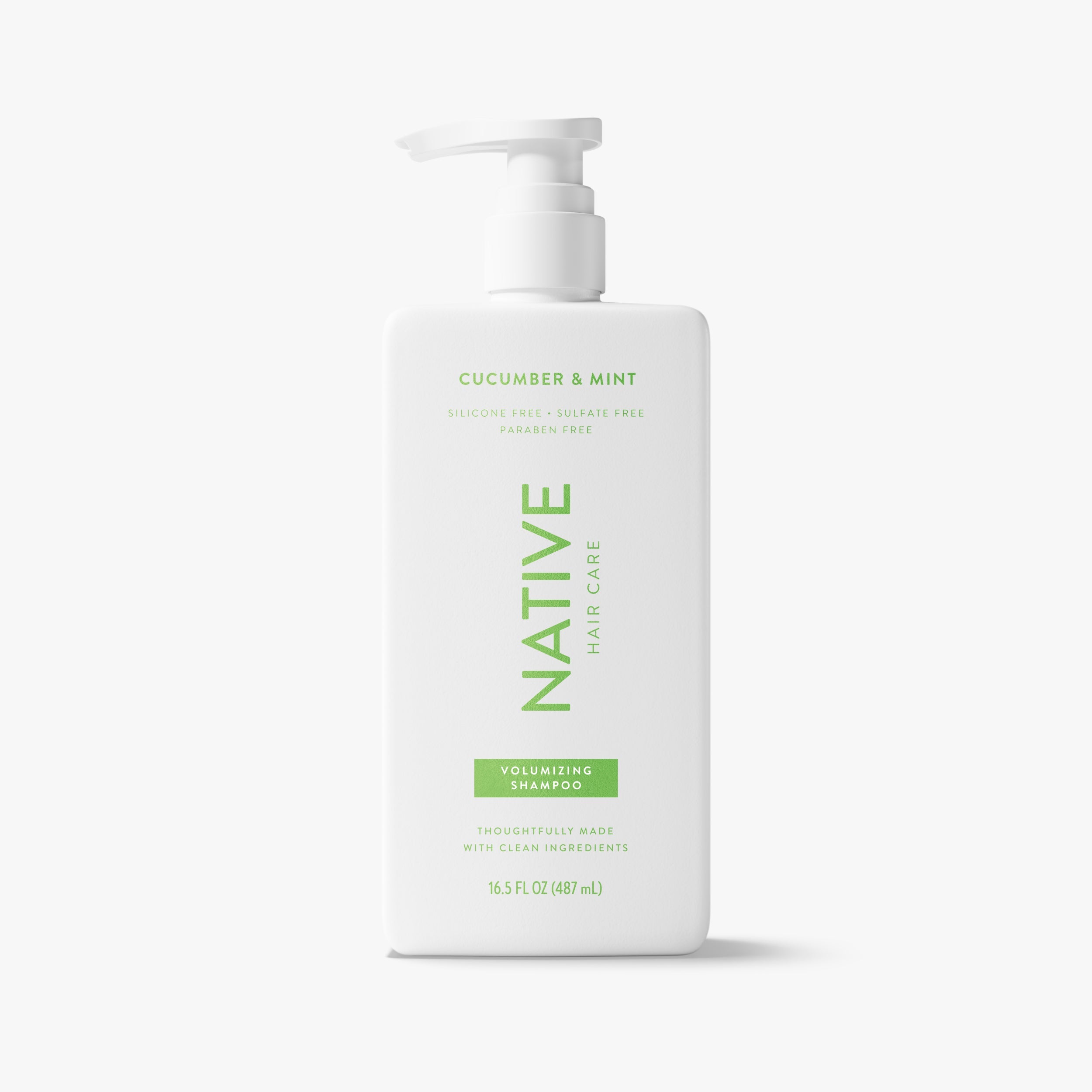 Volumizing Shampoo - Cucumber & Mint by NATIVE - Non-toxic, STOP rated product free from harmful chemicals