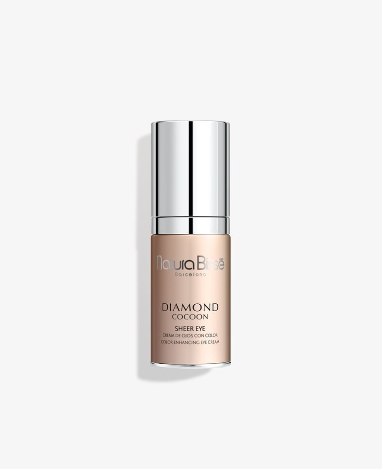 Diamond Cocoon Sheer Eye Tinted Eye Cream by NaturaBissé Barcelona - Non-toxic Facial Care product rated STOP by Million Marker, free from BPA, phthalates, and parabens