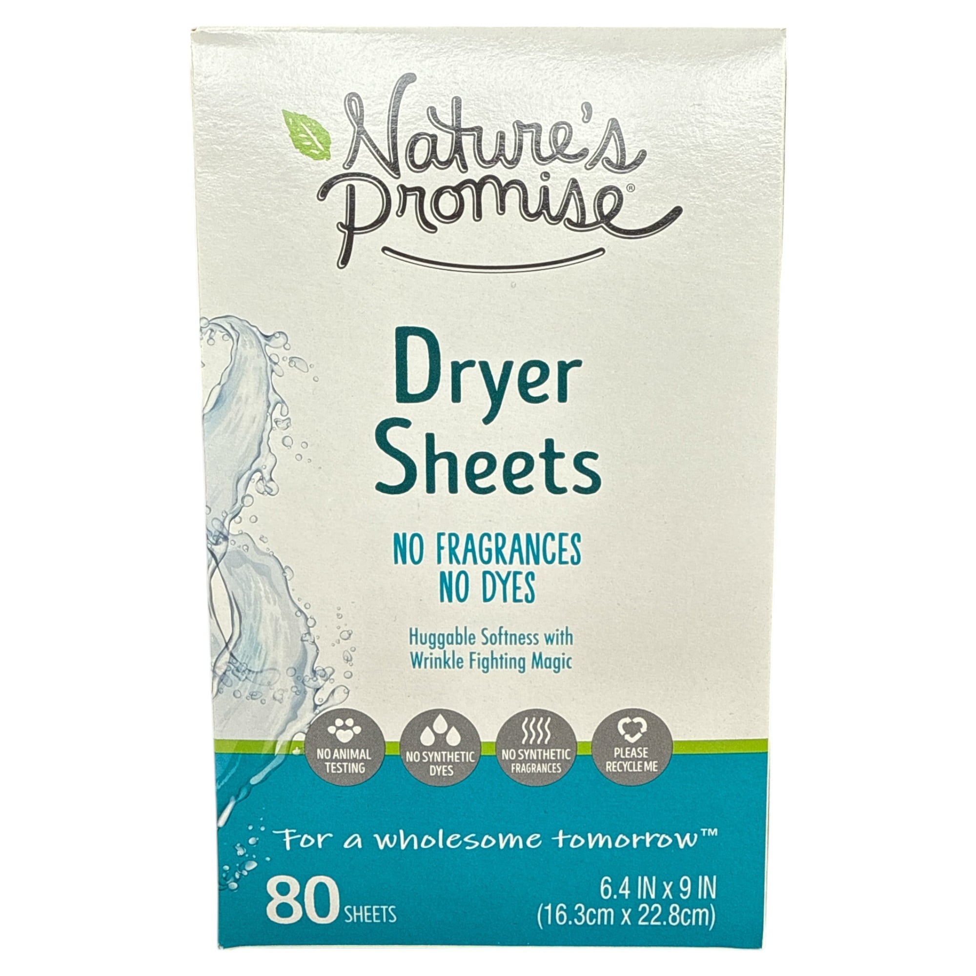 Dryer Sheets by Nature's Promise - Non-toxic, SLOW rated product free from harmful chemicals