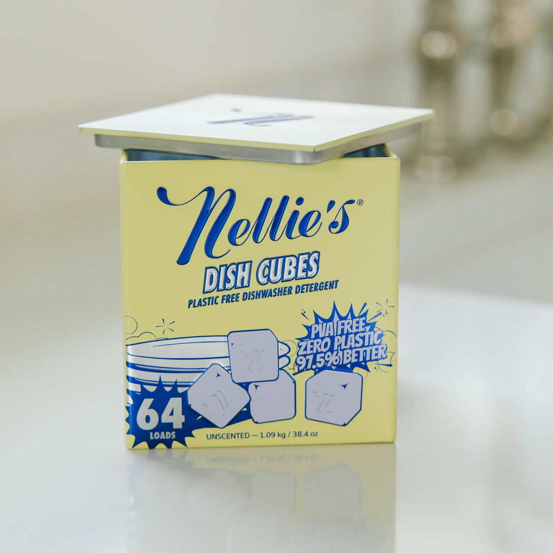 Dish Cubes by Nellie's - Non-toxic Dish Soap + Detergent product rated SLOW by Million Marker, free from BPA, phthalates, and parabens