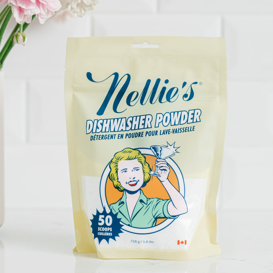 Dishwasher Powder by Nellie's - Non-toxic, SLOW rated product free from harmful chemicals