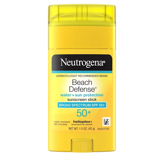 Beach Defense Sunscreen Stick Broad Spectrum SPF 50+ by Neutrogena - Non-toxic Sunscreens product rated STOP by Million Marker, free from BPA, phthalates, and parabens