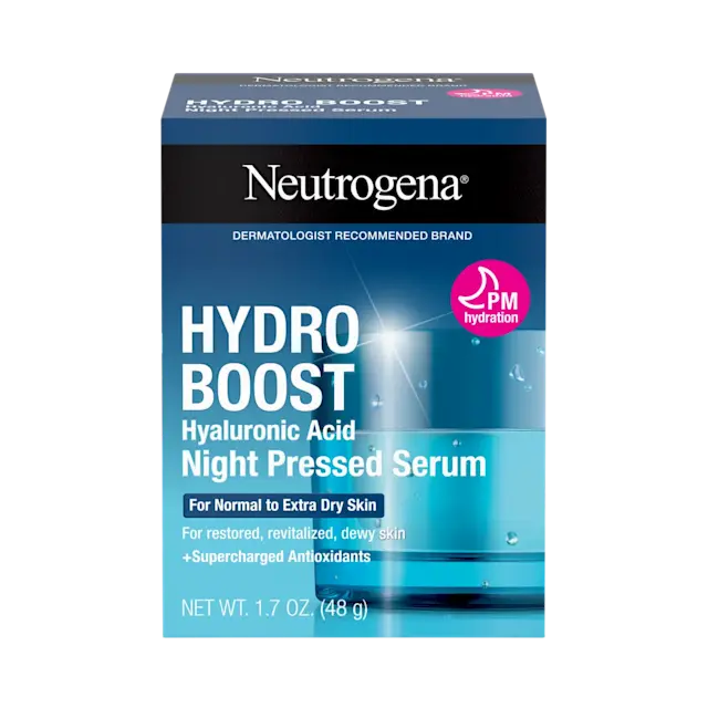 Hydro Boost Hyaluronic Night Pressed Serum by Neutrogena - Non-toxic Facial Care product rated STOP by Million Marker, free from BPA, phthalates, and parabens