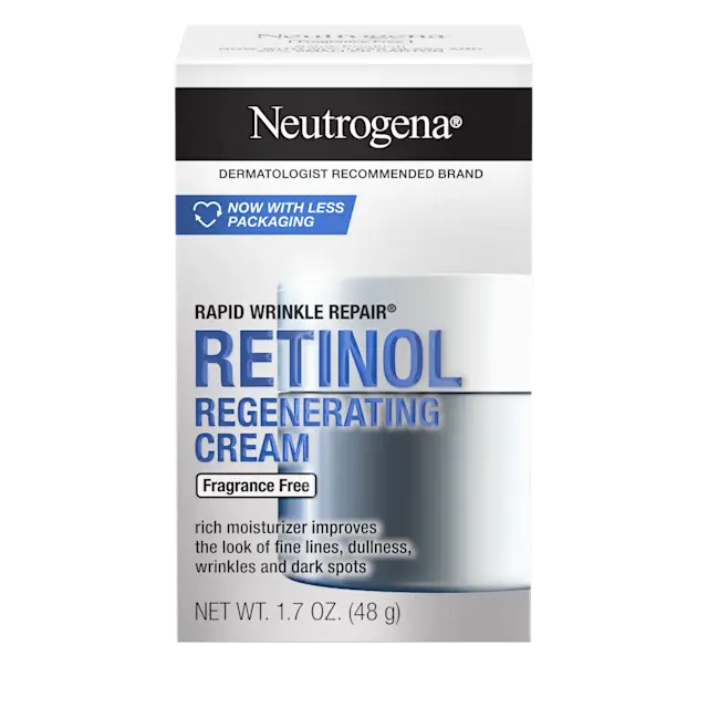 Rapid Wrinkle Repair Retinol Regenerating Cream by Neutrogena - Non-toxic Facial Care product rated STOP by Million Marker, free from BPA, phthalates, and parabens