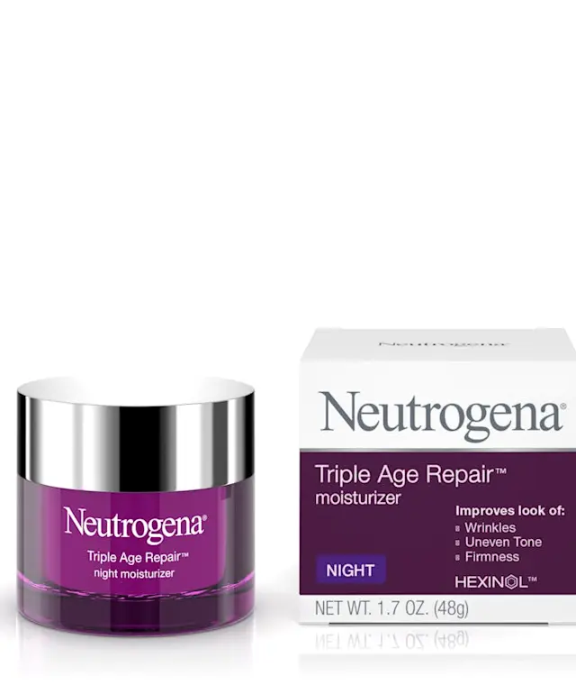 Triple Age Repair Night Moisturizer by Neutrogena - Non-toxic Facial Care product rated STOP by Million Marker, free from BPA, phthalates, and parabens