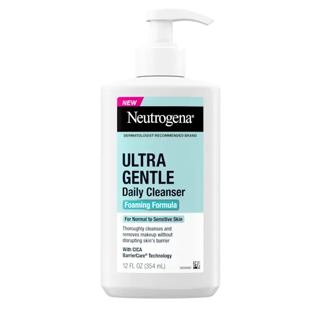 Ultra Gentle Daily Cleanser Foaming Formula by Neutrogena - Non-toxic Facial Care product rated SLOW by Million Marker, free from BPA, phthalates, and parabens