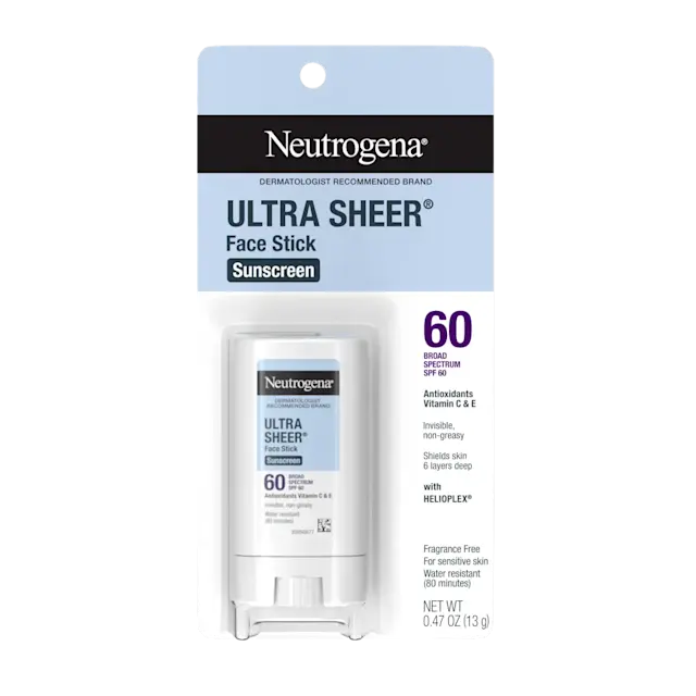 Ultra Sheer Face Stick Sunscreen Broad Spectrum SPF 60 by Neutrogena - Non-toxic Sunscreens product rated STOP by Million Marker, free from BPA, phthalates, and parabens